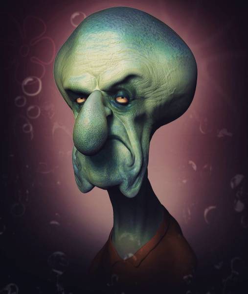 Terrifying Portraits Of Your Favorite Characters