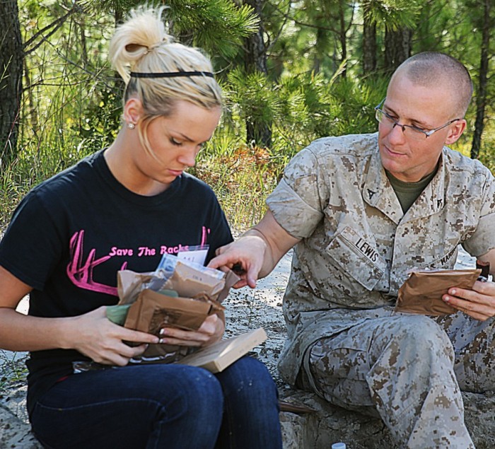 Military Wives See How Their Husbands Live During Marine Corps Open Day