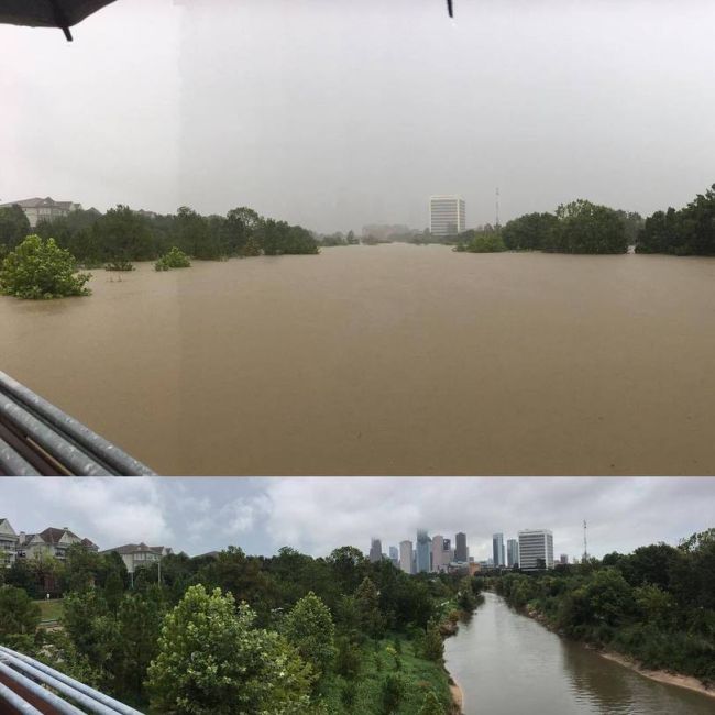 Before And After Photos Show Aftermath Of Houston Flood