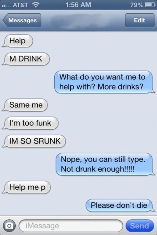 Funny Drunk Texts
