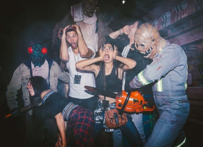 Celebs Being Terrified At Halloween Horror Nights