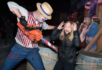 Celebs Being Terrified At Halloween Horror Nights