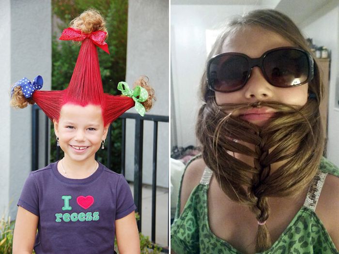The Best Hairdos From “Crazy Hair Day” at Schools