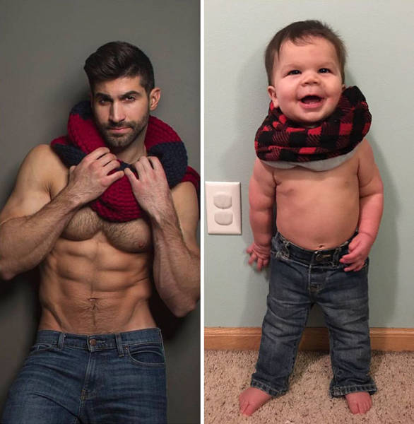 Baby VS A Fashion Model
