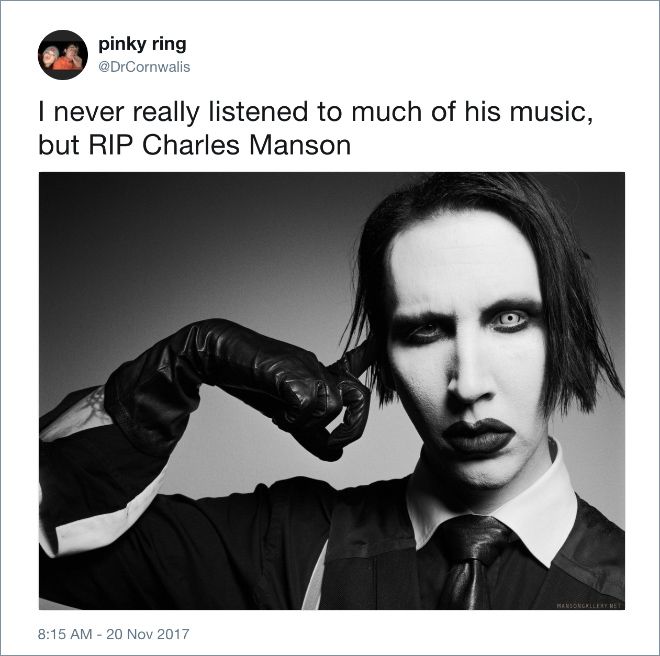 Twitter Users Mourn Marilyn Manson