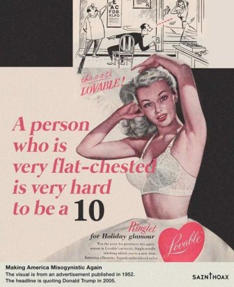 Sexist Donald Trump Quotes as Headlines on Vintage Ads