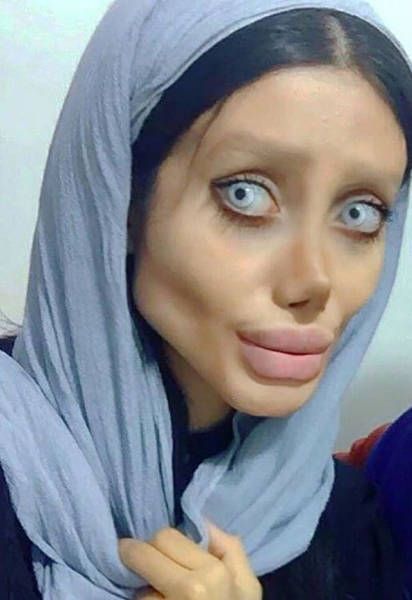 Creepy... When You Are Trying To Look Like Angelina Jolie