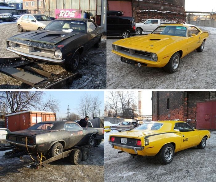 Plymouth Barracuda 1970 Before And After Photos