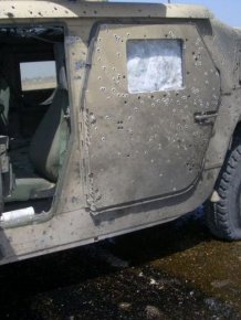 Armored Humvee Saved Soldiers After A Bomb Explosion