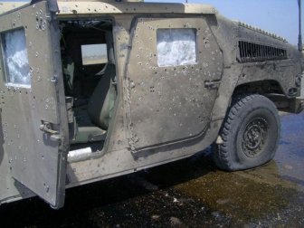 Armored Humvee Saved Soldiers After A Bomb Explosion