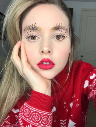 Christmas Eyebrows