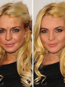 Unretouched And Retouched Celebrity Photos 