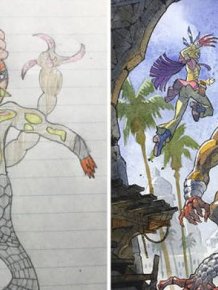 Dad Takes His Ideas For Comics From His Son’s Drawings