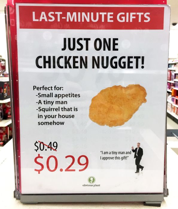 One Guy Added Some Last-Minute Christmas Gift Options to His Local Kmart