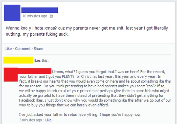 Funny Christmas Posts On Facebook