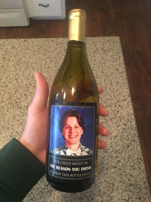 Parents Gave The Teachers Wine With A Funny Label 