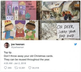 How To Use Old Holiday Cards