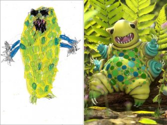 Kids’ Monster Doodles Recreated by Professional Artists