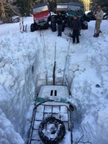 Jeep Under Snow