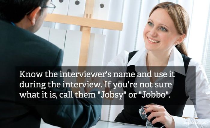 Really Bad Interview Advices