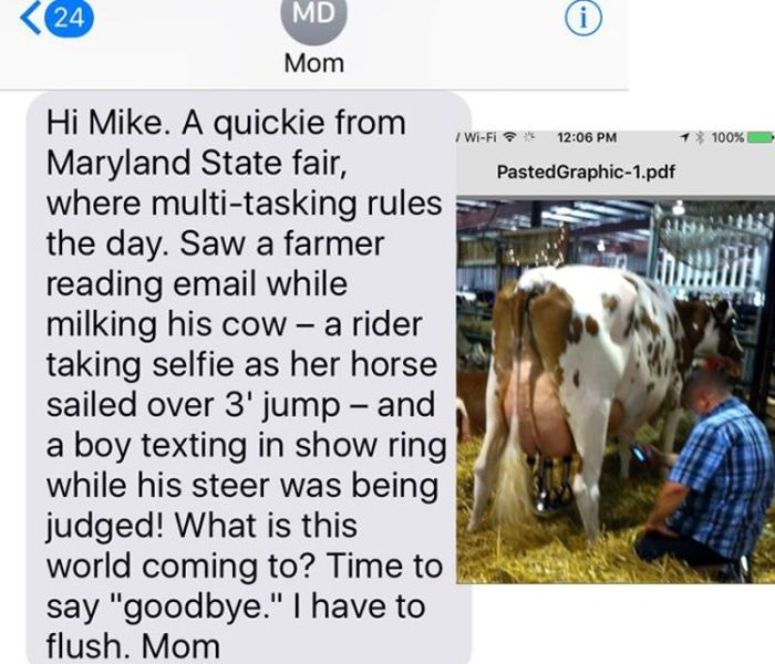 Texts From Mike Rowe’s Mom