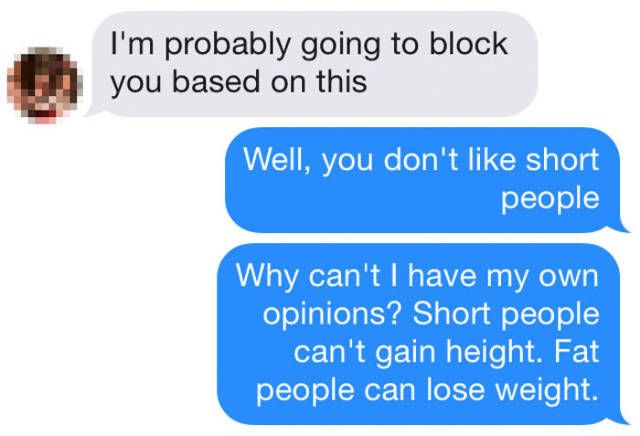 Girl Gets Perfectly Baited About Height Preferences On Tinder