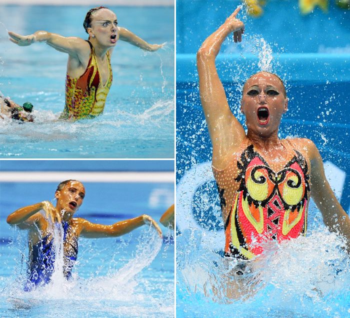 The Faces of Olympic Synchronised Swimming
