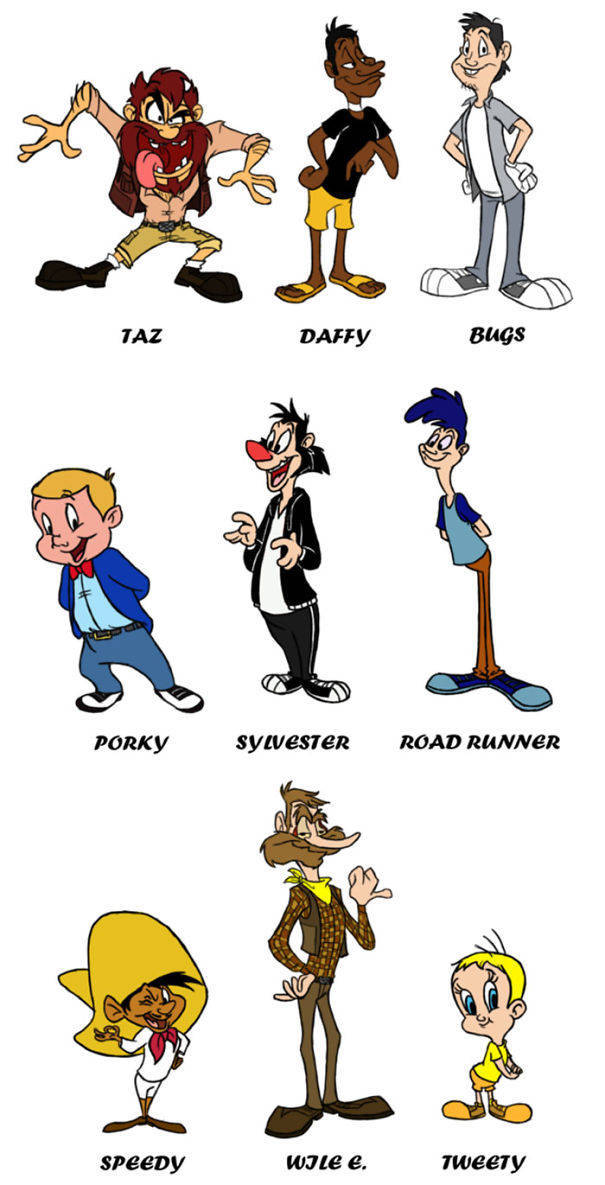If Cartoon Characters Were Humans