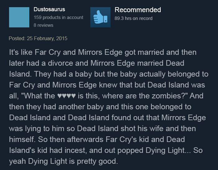 Funny Steam Game Reviews
