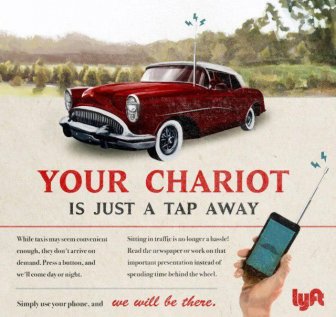 How Would The Advertisement Of Tesla, Spotify, Lyft, Airbnb And Snapchat Look Like In The 1950s