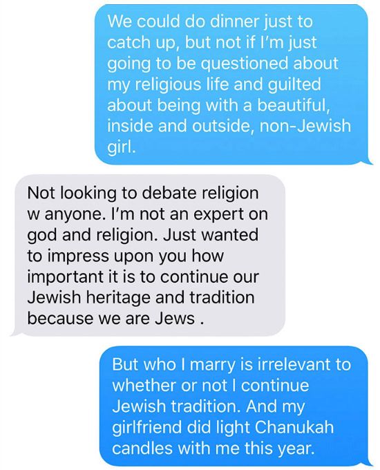 What Happens When Your Religious Aunt Finds Out You’re Dating A Non-Jewish Girl