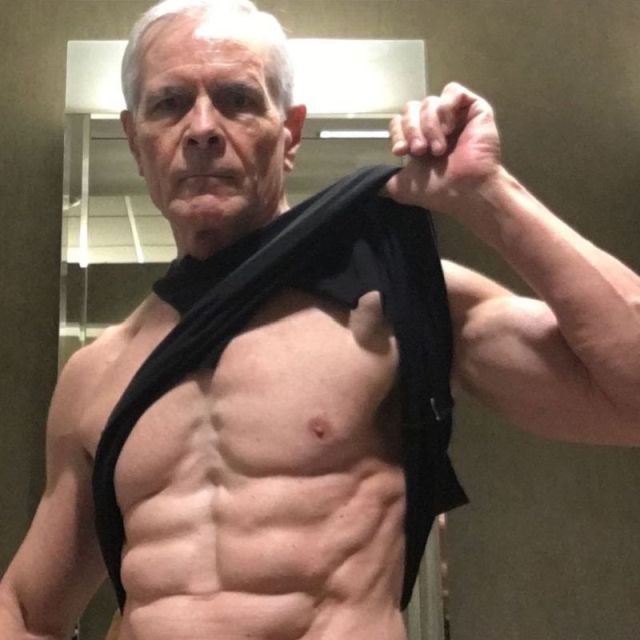 68-Year-Old Man With A Six-Pack