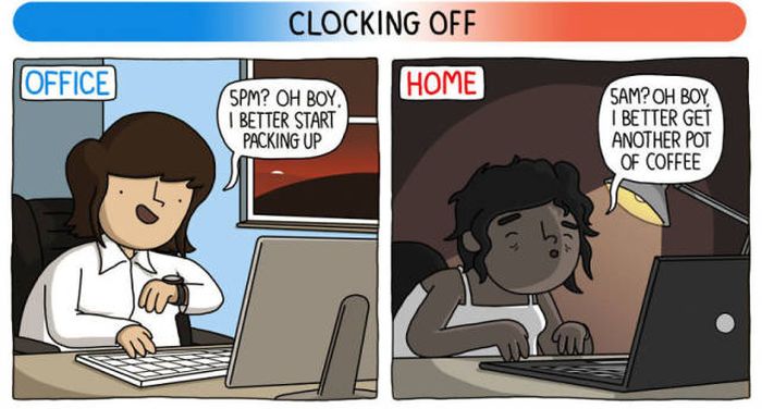 Working At Home Vs Working At The Office