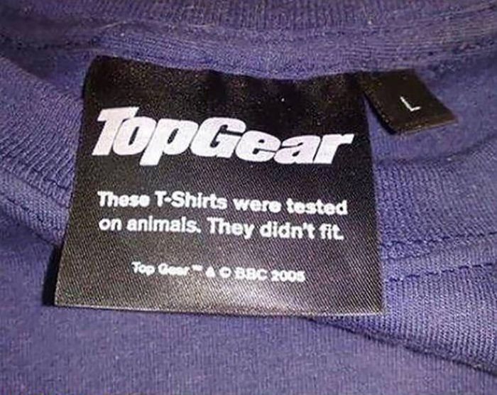 Funny Clothing Labels