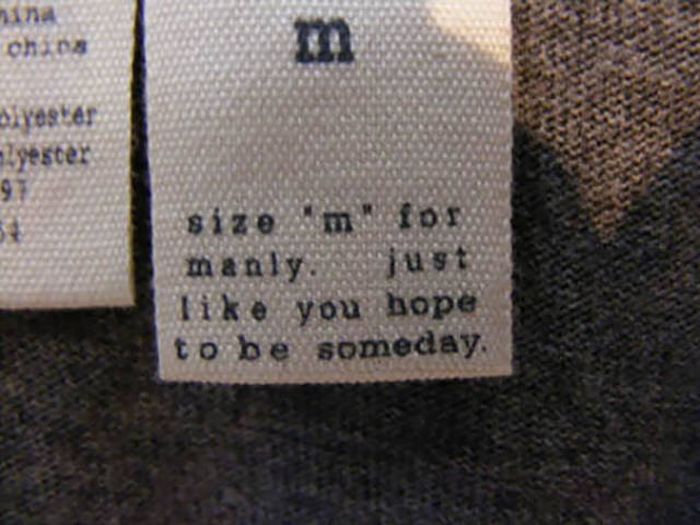 Funny Clothing Labels