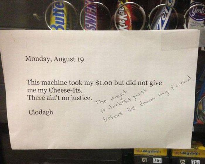 Vending Machine Fails