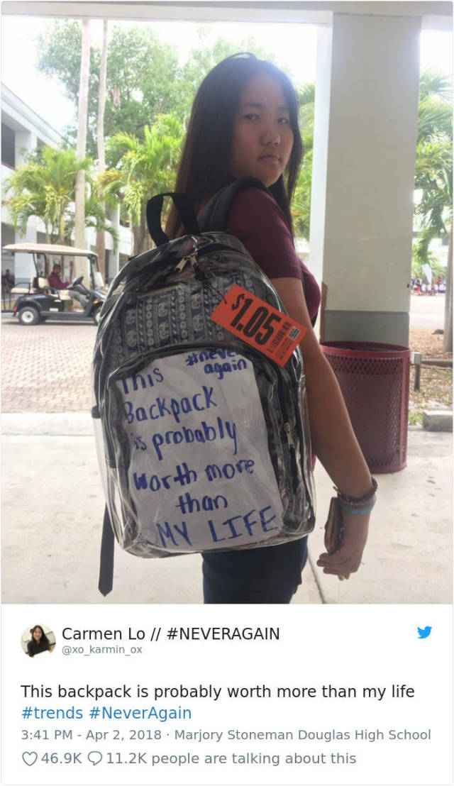 Parkland Students Are Now Forced To Use Transparent Backpacks