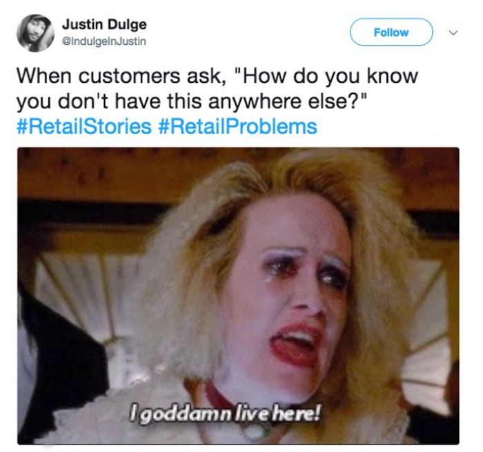 Working In Retail Memes