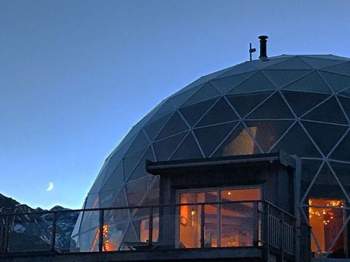 Eco-house With A Glass Dome