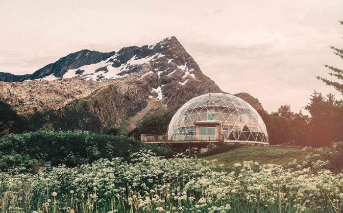 Eco-house With A Glass Dome