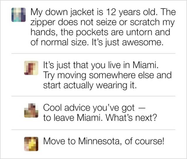 Never Ask Internet For An Advice