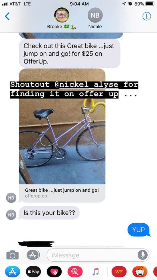 Guy Asks For Help Finding His Girlfriends Stolen Bike