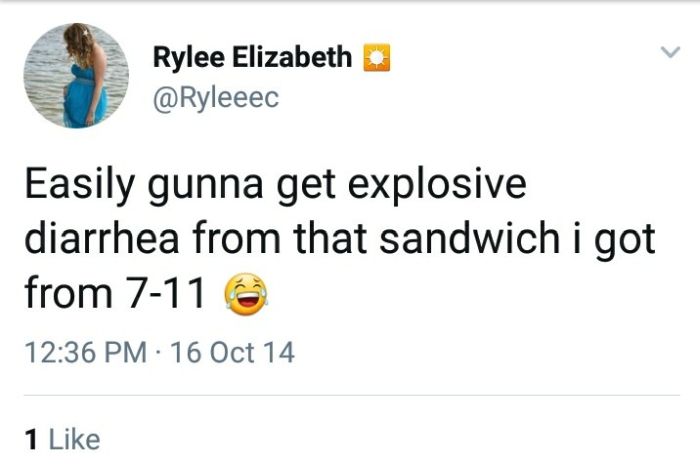 Tweets About Getting Explosive Diarrhea From Eating At 7-11, part 711