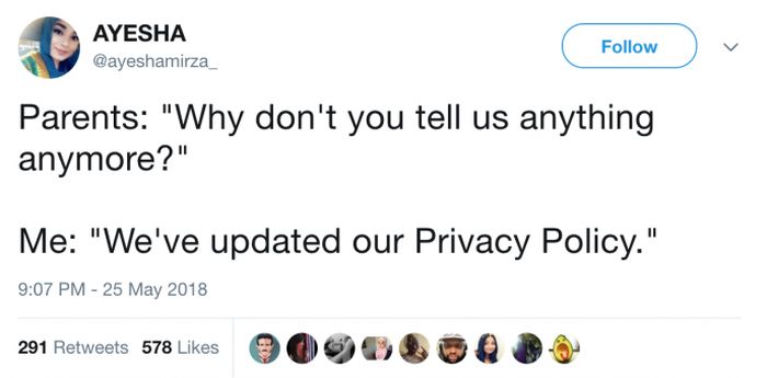 Funny Tweets About All Those Privacy Policy Updates Spamming Your Inbox