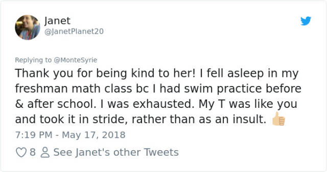 This Teacher’s Reaction To A Student Falling Asleep In His Class Has Received Lots Of Positive Feedback From The Internet