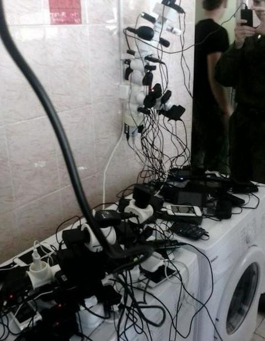 Russian Soldiers Are Creative When It Comes To Charging Their Phones