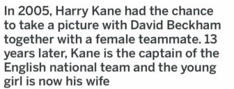 Harry Kane And His Wife Made a Photo With David Beckham 13 Years Ago