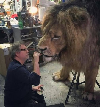 Mufasa Animatronic Model From Live Action Lion King Remake