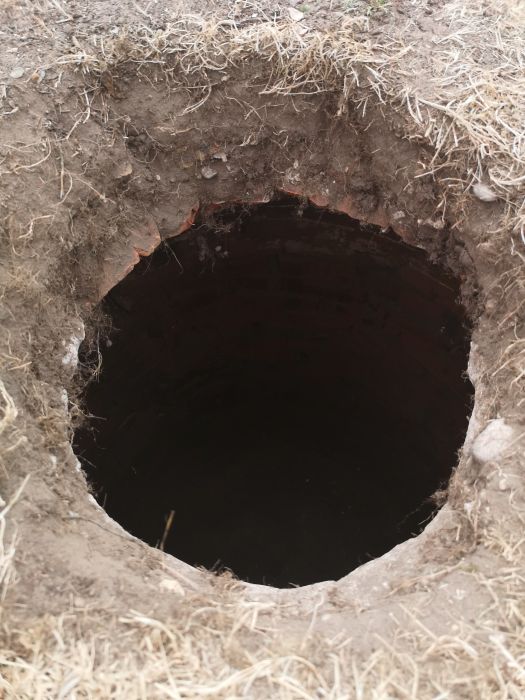 A Hole Opened Up In Garden And It Was A Brick Chamber