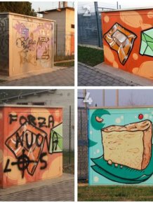 This Street Artist is Fighting Nazis With Giant Images of Food